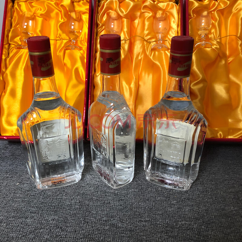 三瓶90年代全兴大曲52度白酒