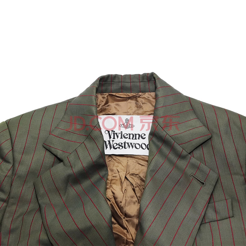 标的258 Vivienne Westwood 男士条纹西装外套 48码 