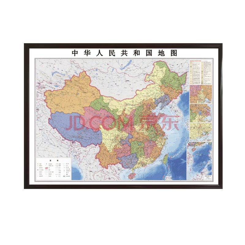 新版磁吸可标记旅行打卡超大办公室装饰画公司开业画匾 中国地图加框