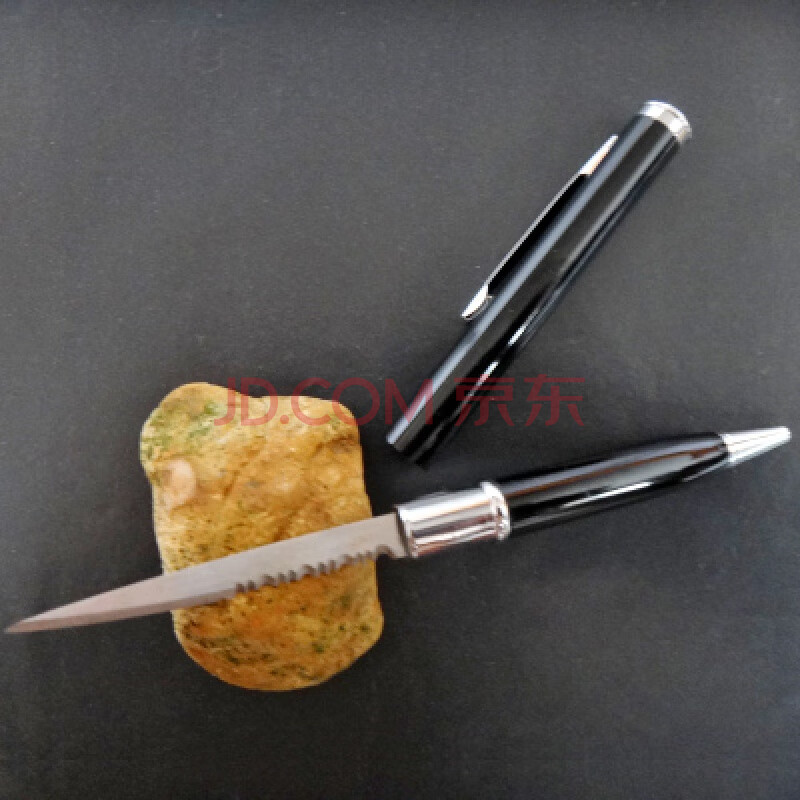 防身暗器隐形刀笔锯齿战术笔刀男女生防狼过安检便携