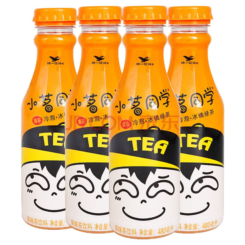 统一 小茗同学冰橘绿茶480ml*4瓶