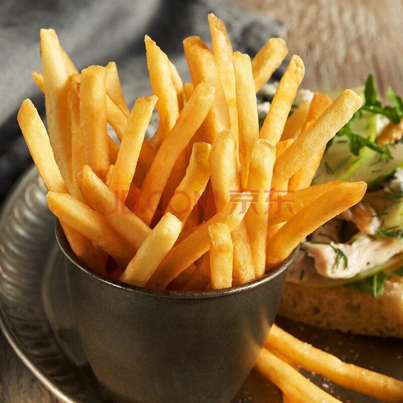 蓝威斯顿 1/4细 原味冷冻薯条 1kg 非转基因 牛排炸鸡西餐伴侣 冷链