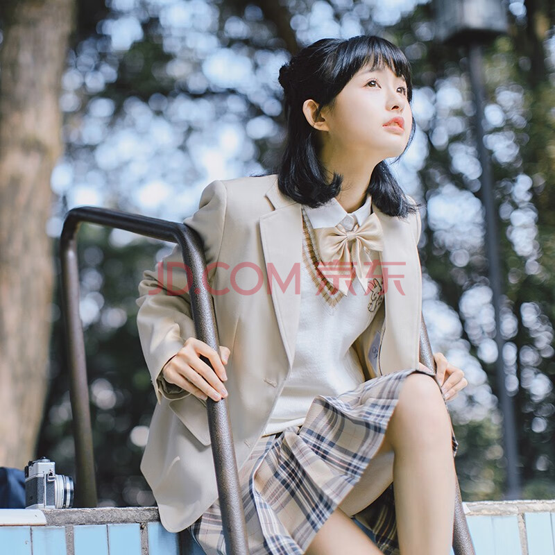 【jk制服官方】高级定制春秋优等生jk西服女外套黑色灰色酒红绿色西式