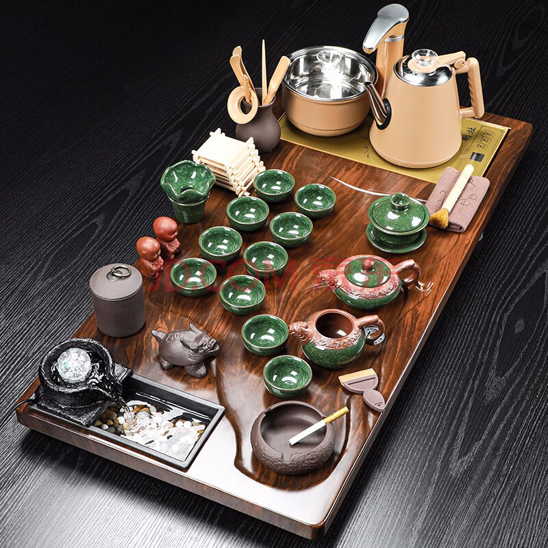 兿凡臻品 茶具套装全自动整套四合一电磁炉家用简约客厅茶盘办公室会