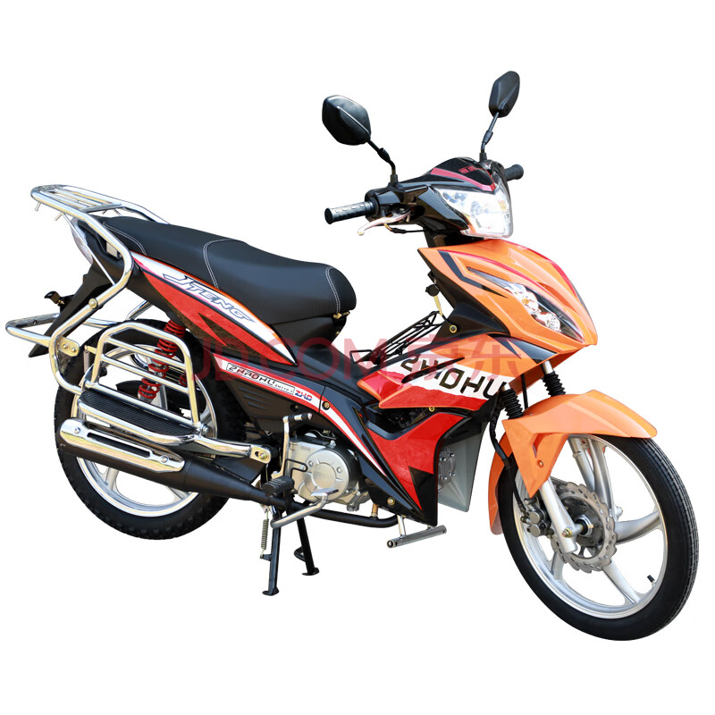 可上牌男女燃油雅马哈踏板车代步外卖宗申两轮助力车机车 橙色 110cc