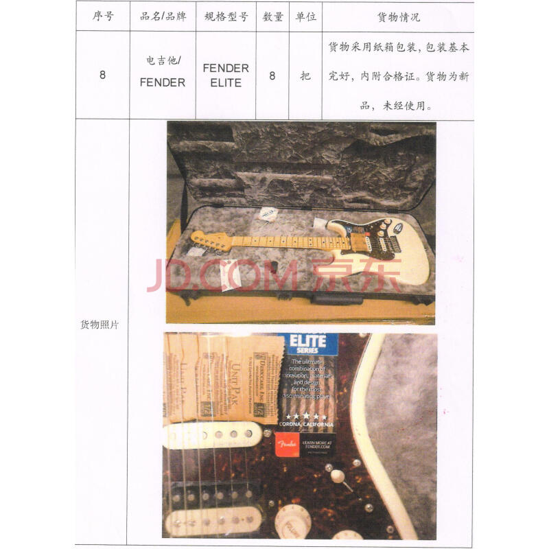 电吉他及电吉他混响器一批，数量约62台