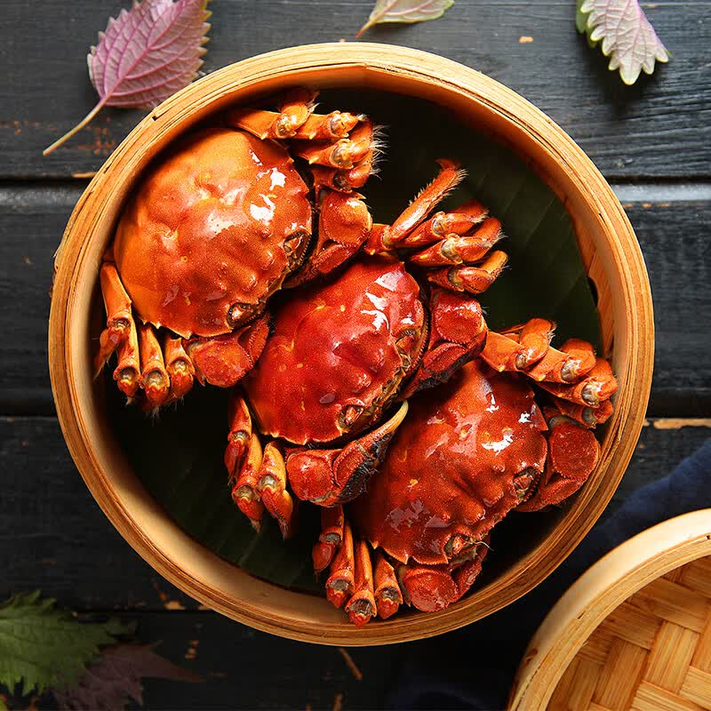 【活蟹】长荡湖 全公蟹 鲜活大闸蟹现货 御鲜赞生鲜螃蟹裸重 江苏清水