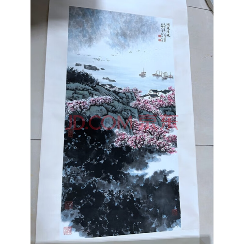 20180601xtf067ck绘画作品	1	副	“洞庭清晓”84cm*42cm