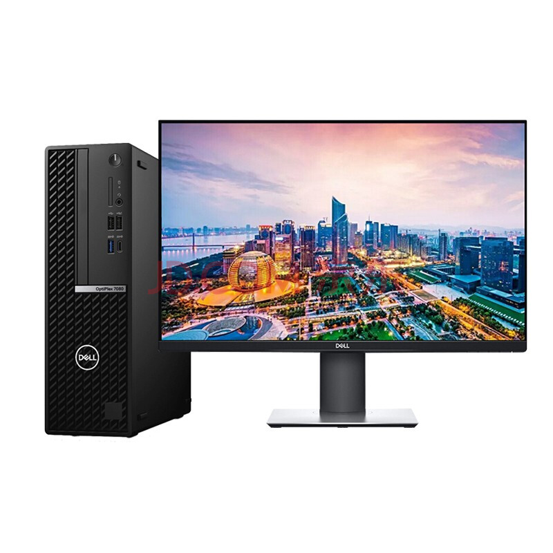 戴尔(dell)optiplex 7080sff商用台式机i7-10700/16g/256g固态 1tb