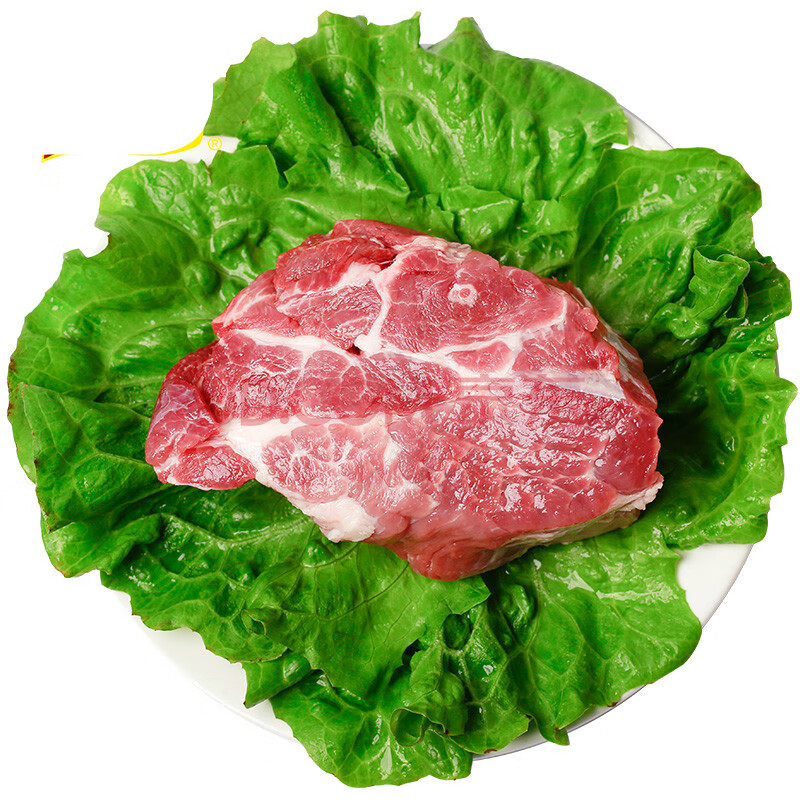 生鲜猪肉猪梅肉2000g冷冻新鲜梅花瘦肉切块肉类超市