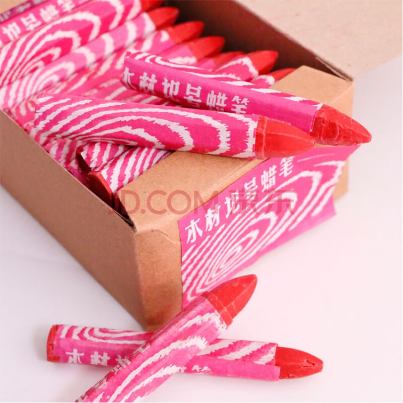 木材蜡笔 石材粗糙面记号蜡笔 轮胎大蜡笔工业油蜡笔木材蜡笔 红色 10