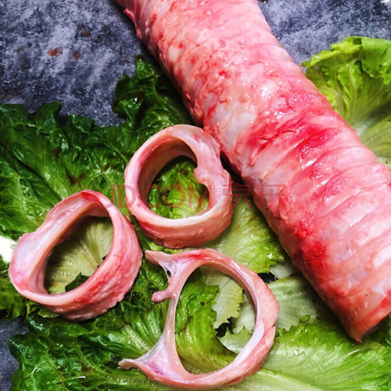 牛喉管农家散养黄牛新鲜牛肺管牛脆骨2斤装现取美味佳肴爆炒烧烤等