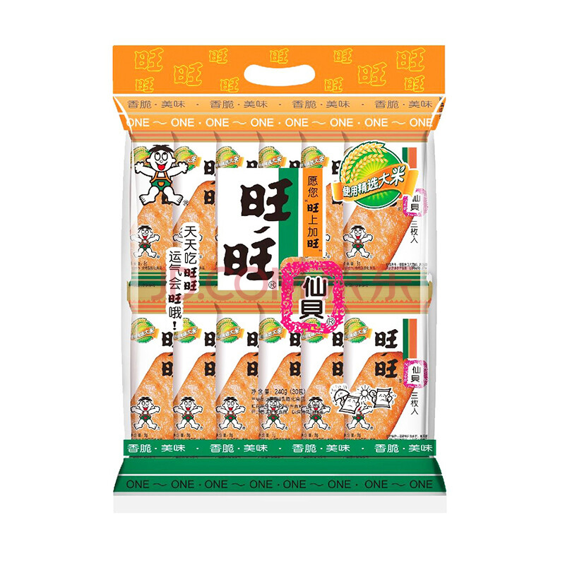 旺旺仙贝三枚装 240g【图片 价格 品牌 报价】-京东