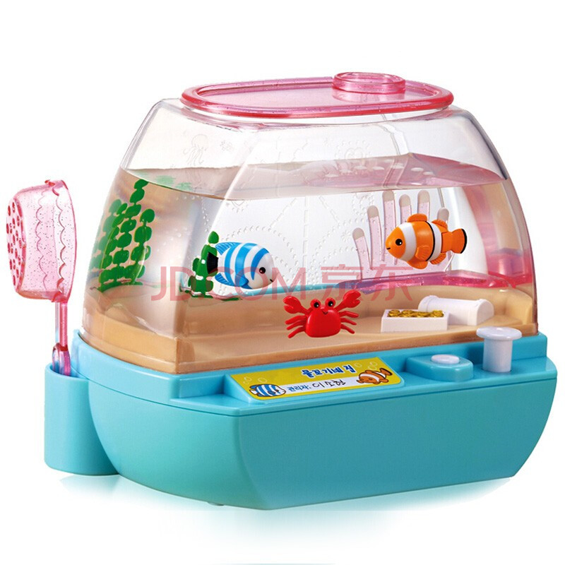的小丑鱼声光音乐欢乐水族箱儿童过家家男女孩过家家玩具假鱼迷你鱼缸