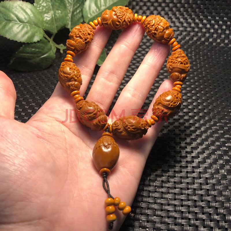 橄榄核雕刻钟馗精选老油核雕刻单籽大核手工文玩男士手串