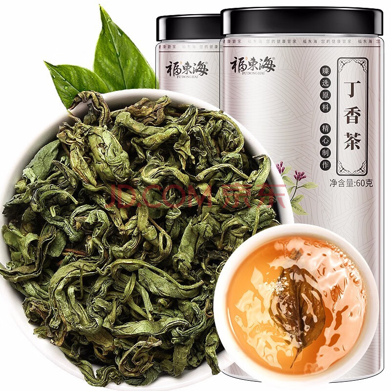 福东海 丁香茶丁香花嫩叶茶 丁香茶60g*2瓶