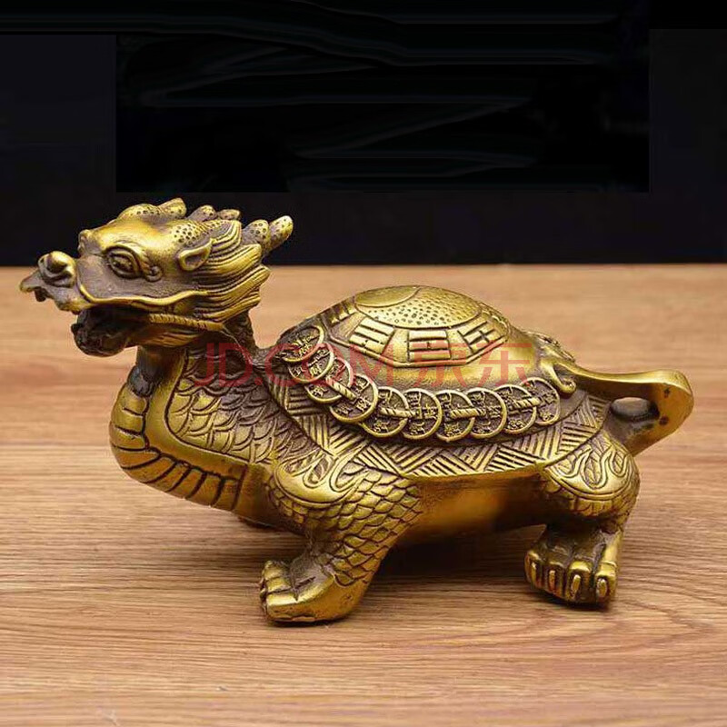 铜龙龟摆件 增庆堂神龟向禄吉祥物 八卦金钱龟办公室客厅工艺品 八卦