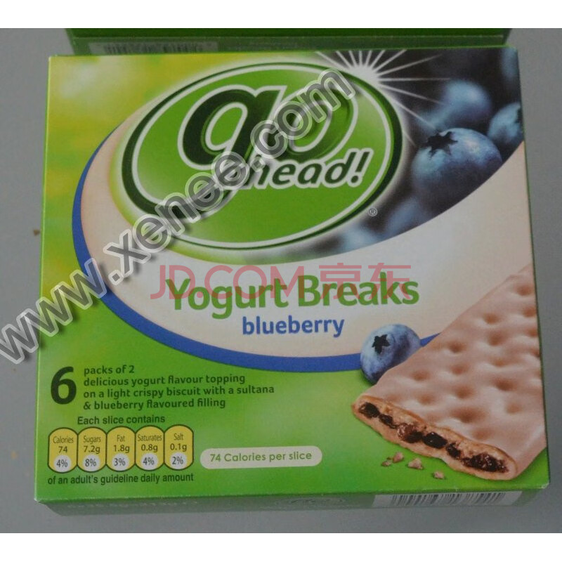 英国go ahead yogurt breaks blueberry酸奶 夹心饼干 蓝莓味