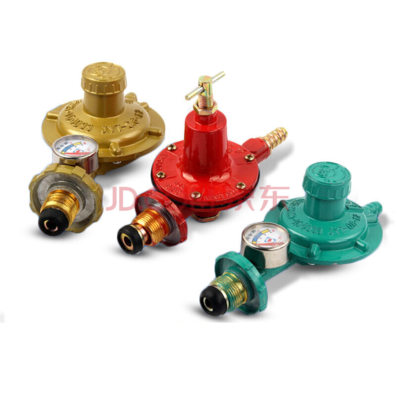 煤减压阀家用双嘴 液化气钢瓶罐低压/中压/高压/调压器安全 红色中压