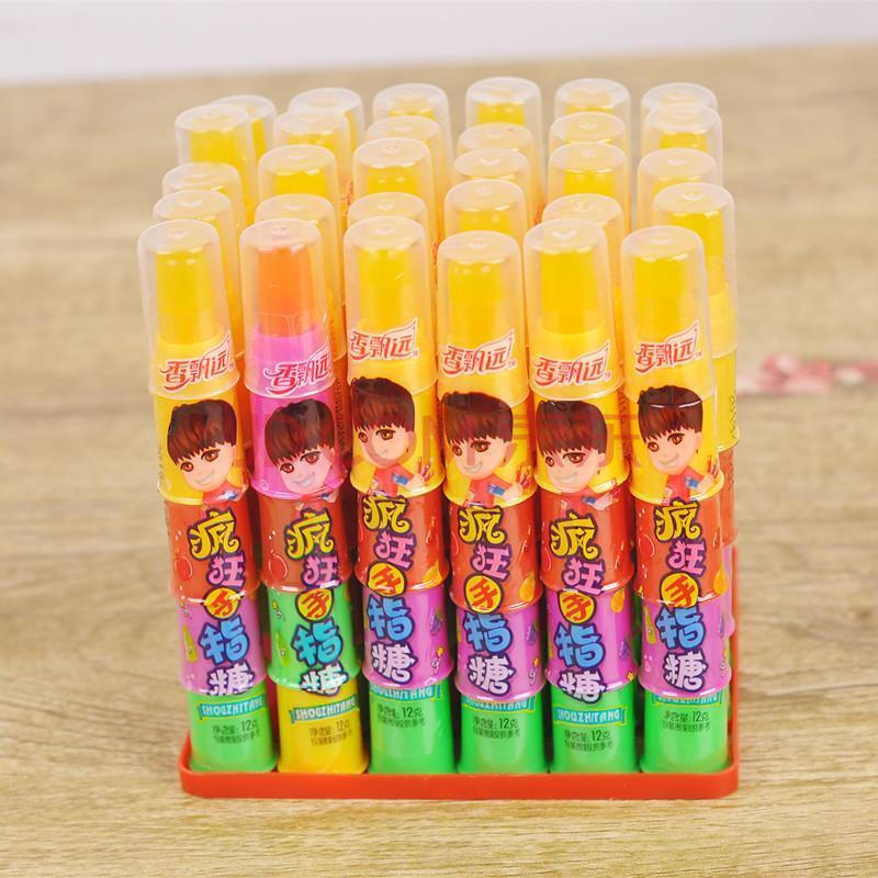 香飘远疯狂手指糖 12g*30支 水果味硬质套在手指上吃的零食品 60支