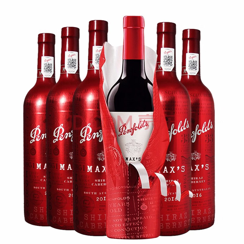 penfolds 奔富麦克斯maxs干红葡萄酒 澳大利亚进口红酒 经典西拉