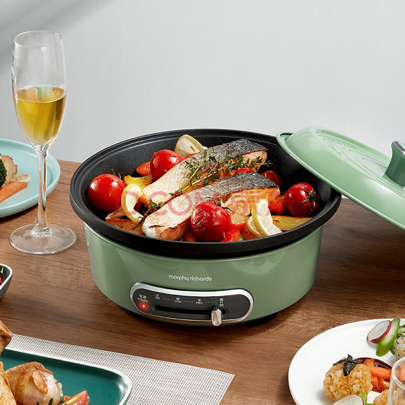 摩飞电器 morphy richards 多功能圆锅 mr9089 (标配深锅 巧克力盘)