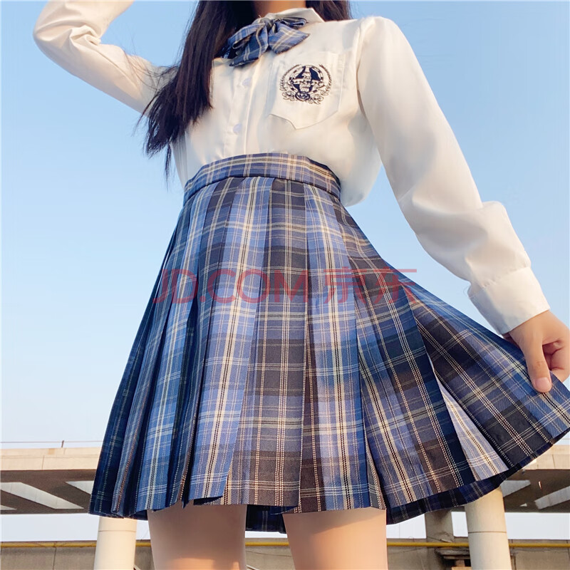 sunday 泷岛海jk制服裙正版七月夏半jk格裙套装学生百褶裙女高腰短裙