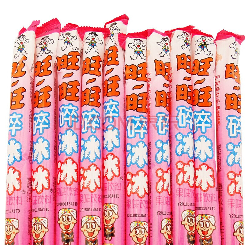 旺旺碎冰冰棒棒冰脆脆冰葡萄桃子草莓柑橘味水果味儿童饮料 桃子味78