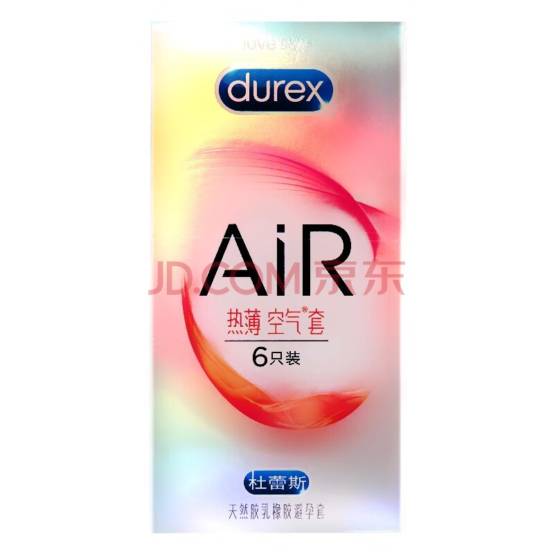 杜蕾斯 避孕套超薄避孕套air热薄空气套 6只