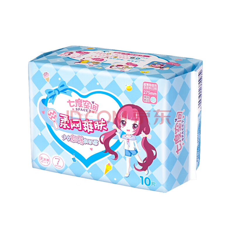 七度空间 卫生巾 (275mm)10片夜用/包