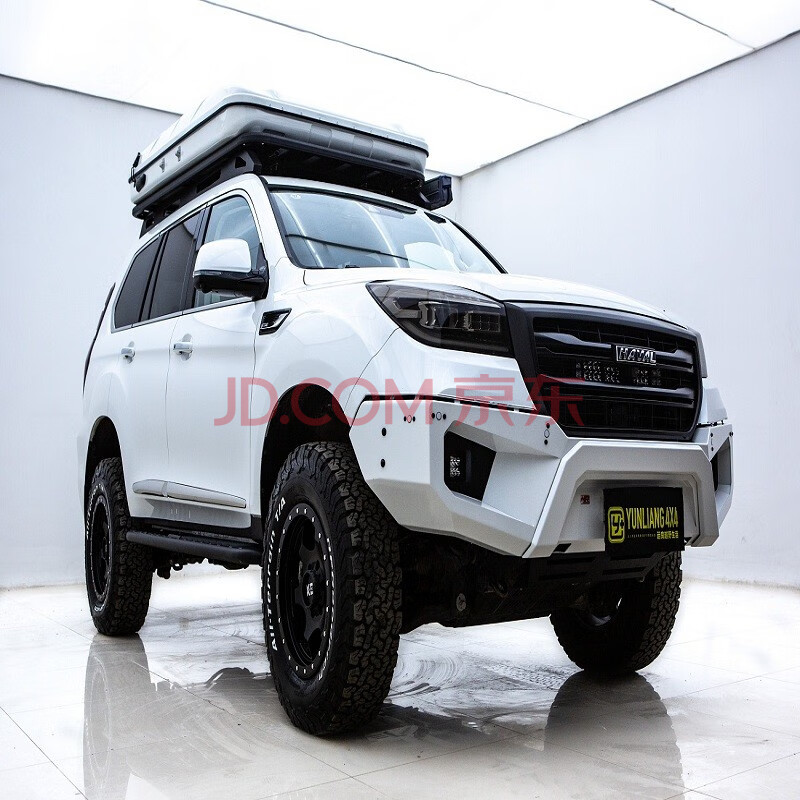 运良改装 哈弗h9改装升级案例整车前后杠副油箱加大升高套件行李框