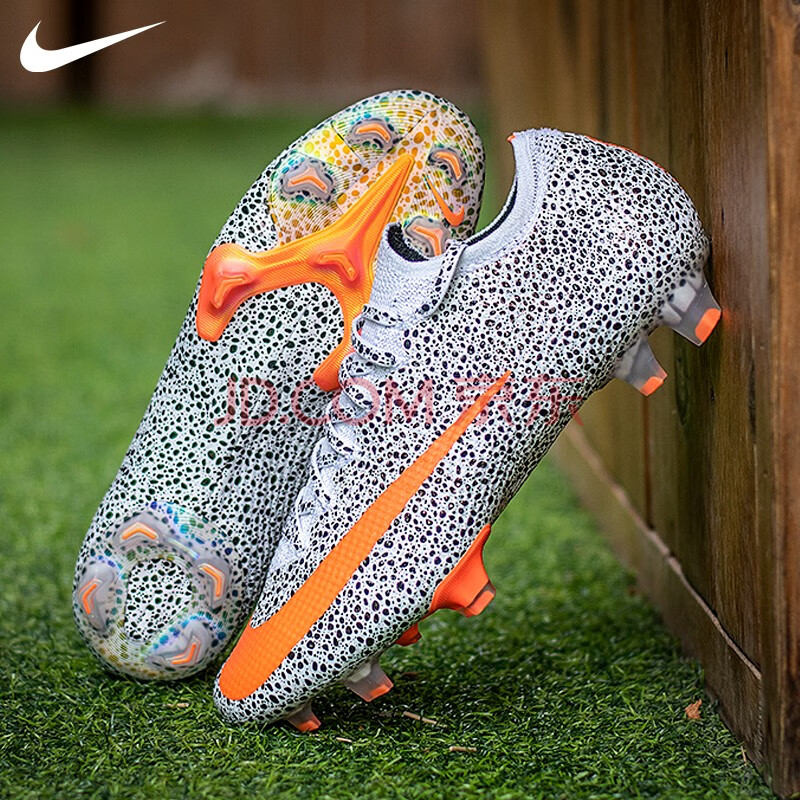 nike/耐克足球鞋男 刺客13新品雪豹复刻cr7低帮fg真草运动足球鞋cv