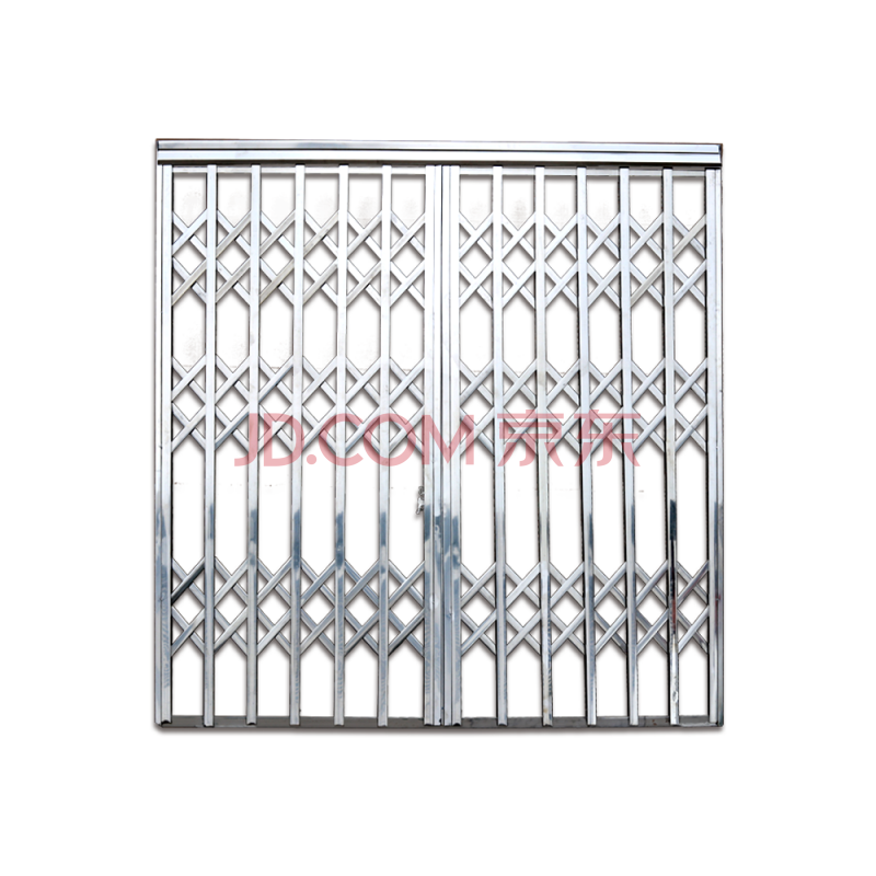 304不锈钢伸缩拉闸门 折叠防盗门大门订制阳台推拉防盗工程门 304#23*