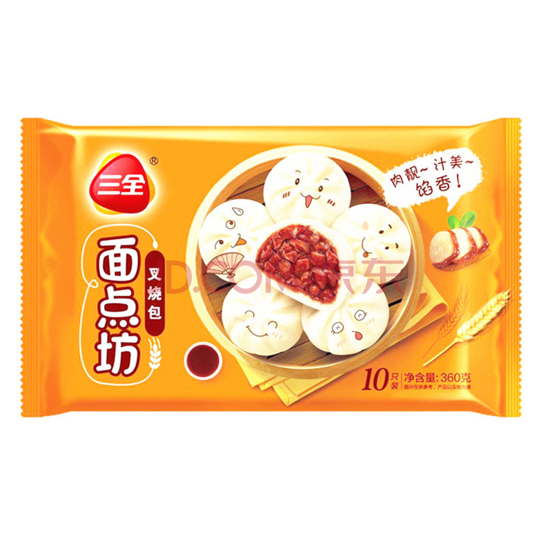 三全叉烧包10只360g