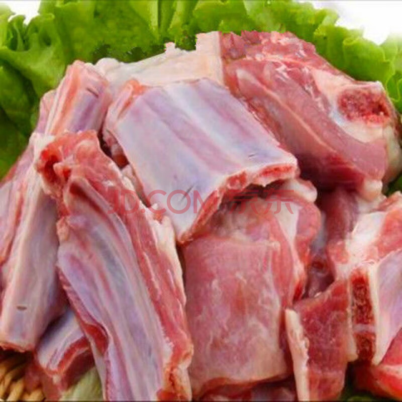 山羊肉農家散養新鮮羊肉帶皮肉骨羊排去皮燒烤專用清真 去皮山羊排3斤