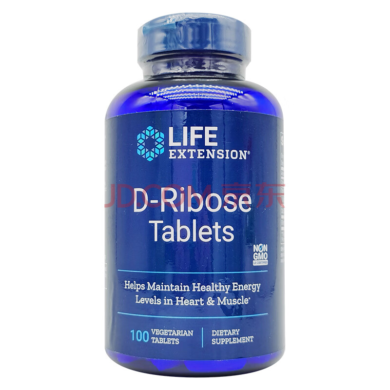 美国原装life extension d-核糖 片剂 提高心脏供血 d-ribose