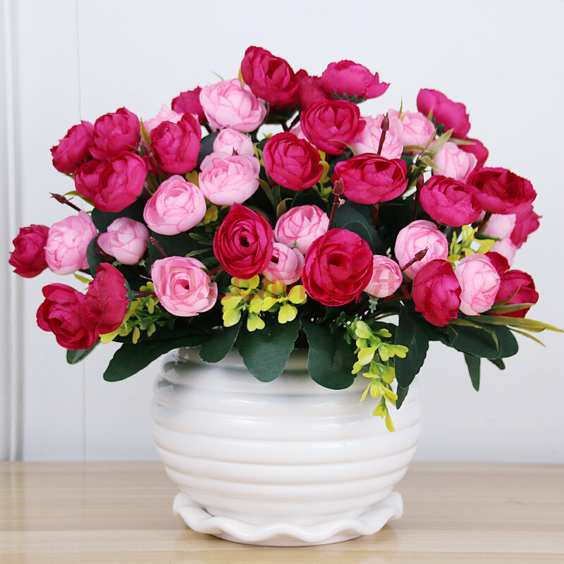 仿真花束工艺家居装饰花卉客厅插花假花装饰壁挂卧室餐桌茶几室内摆花