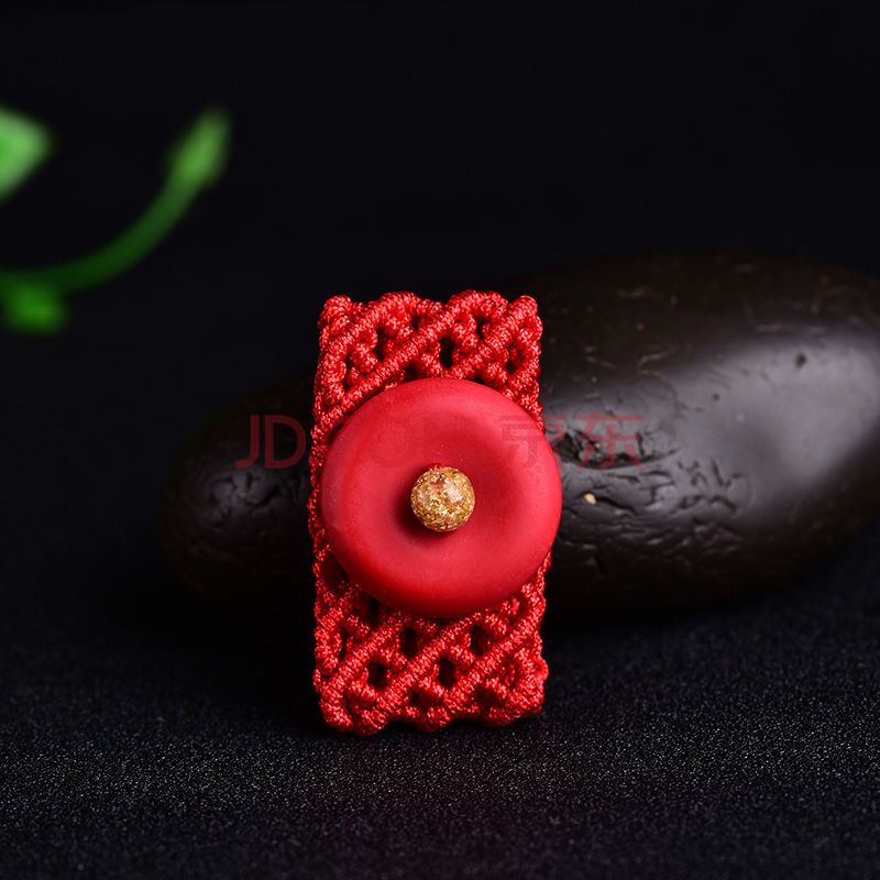 本命年红布腰带本命年红绳腰链红绳皮带扣红腰绳貔貅平安扣手工编织