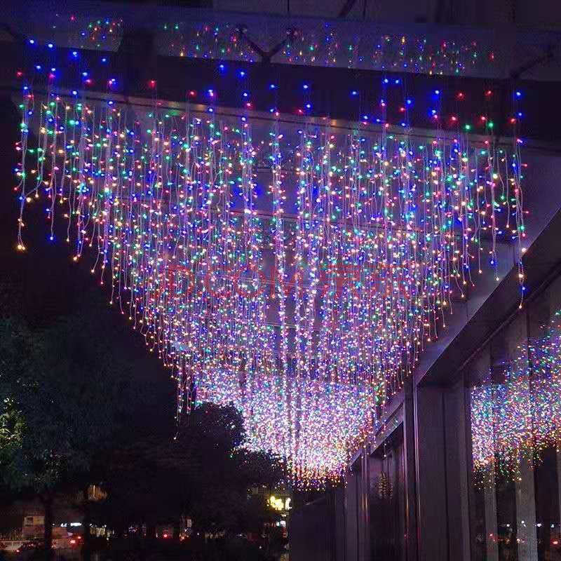 【喜i庆】满天星灯小彩灯闪灯串灯星星灯户外防水装饰灯冰条灯窗帘灯