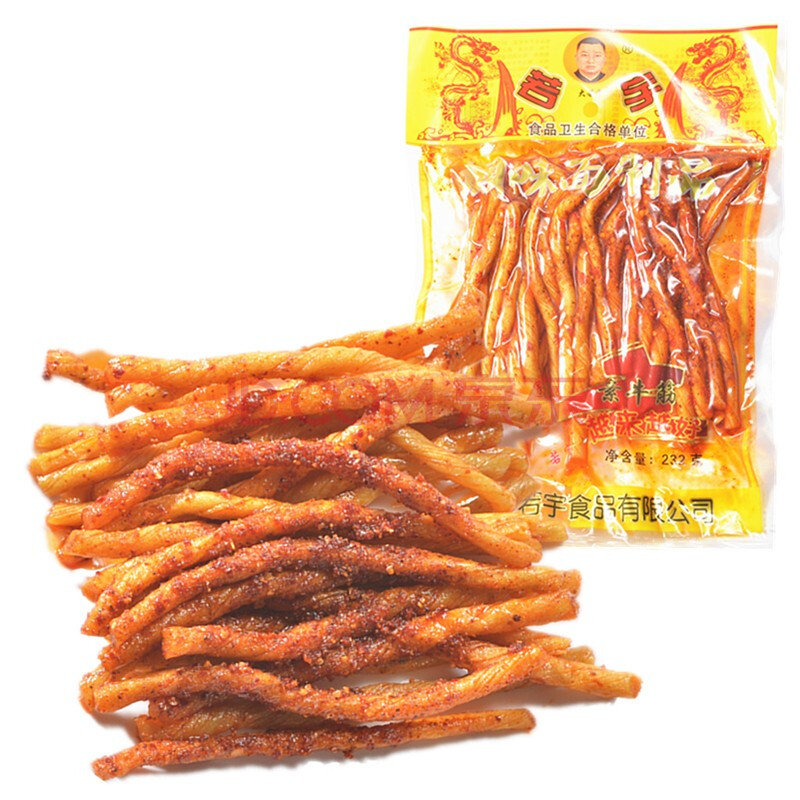 若宇 素牛板筋 棒棒鸡根根香 重庆四川风味小吃零食辣条 8090后儿时