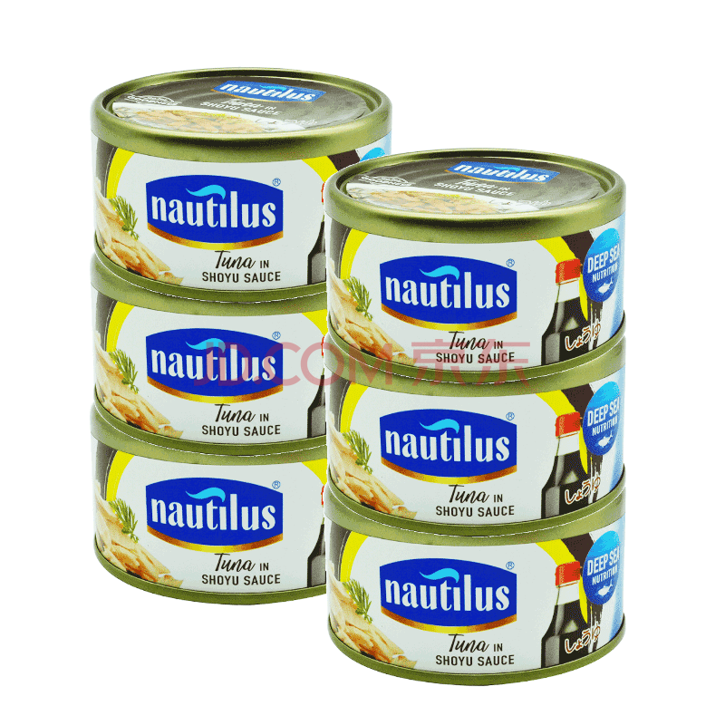 六罐实惠装法国nautilus乐淘鲜进口即食金枪鱼罐头吞拿鱼tuna色拉寿司