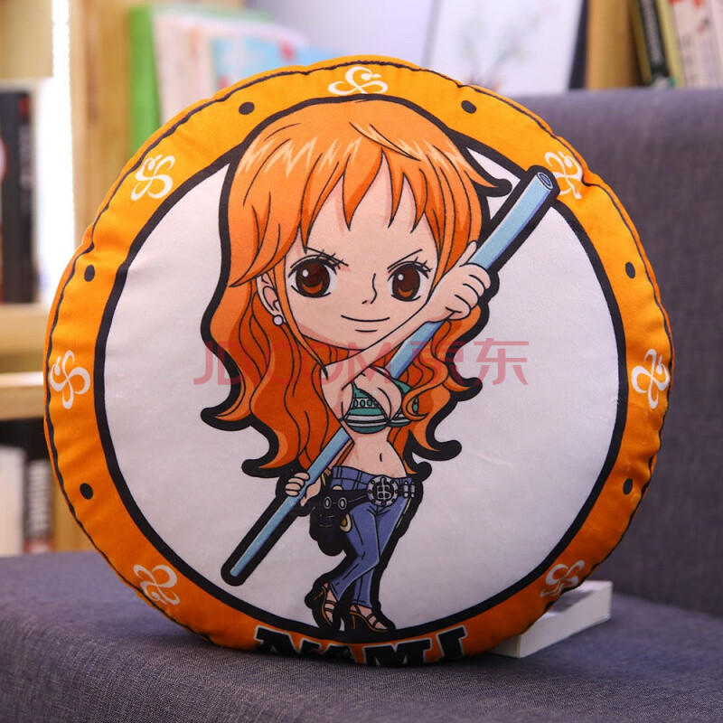 周边海贼王鬼灭之刃抱枕路飞索隆乔巴公仔手办漫画同款 海贼王 娜美