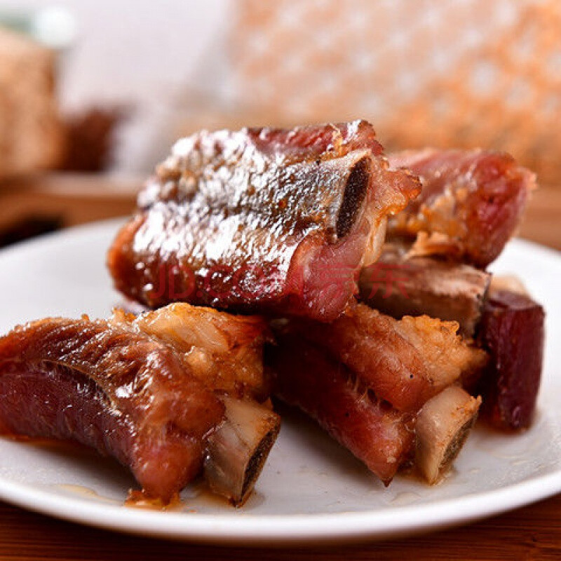 六安大别山区散养土猪腊排骨咸排骨咸肉腊肉安徽腌肉