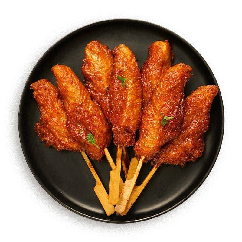 铁板里脊肉串50串鸡肉串串串香里脊肉串批发油炸手抓饼食材 姒桀 川香