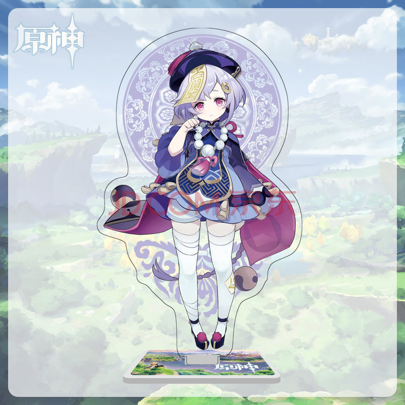 原神立牌派蒙可莉琴温迪七七迪卢克钟离亚克力桌面摆件二次元动漫