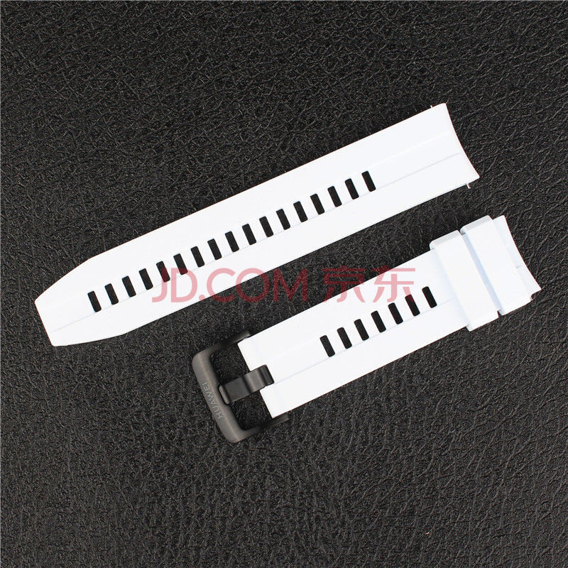 gt2e 46mm腕带通用22mm 白色钢扣(硅胶表带 华为watch2 pro