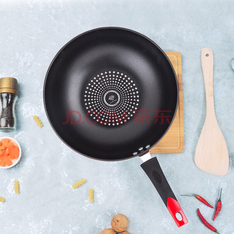 康尼菲钻技炒锅不粘锅