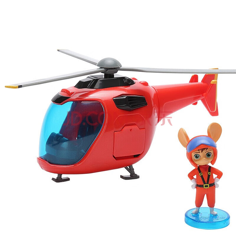 飞机坦克模型童话大王动漫手办公仔摆件男女孩生日礼物 舒克公仔 直升