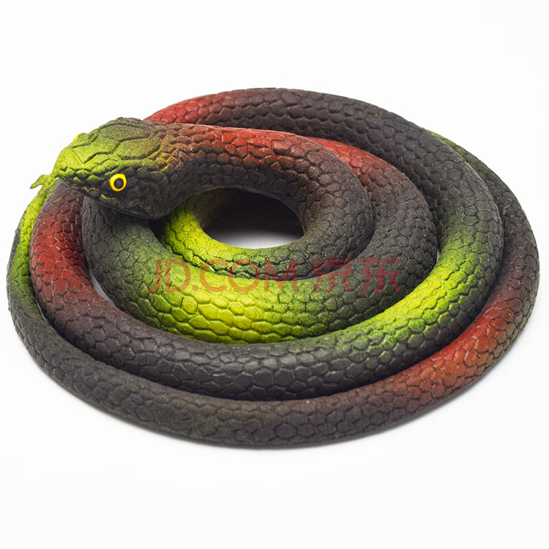 蛇玩具儿童玩具蛇蛇假橡胶软蛇 整蛊恐怖吓人玩具愚人节礼物 80cm黑