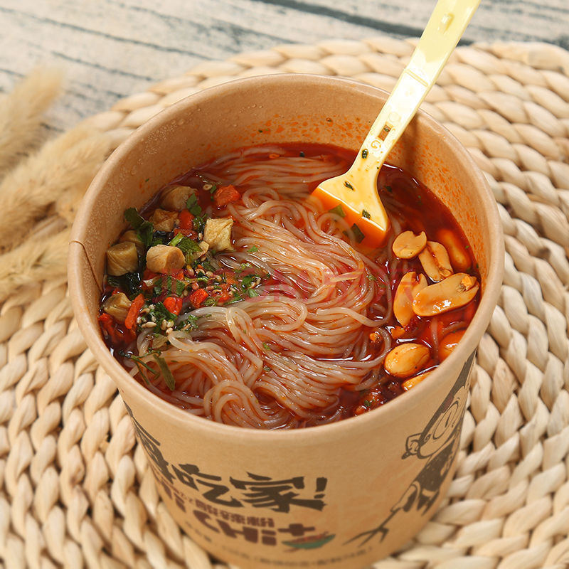 整箱6桶装嗨吃家酸辣粉螺蛳粉方便面速食重庆泡面粉丝 酸辣粉106克x6